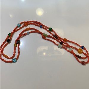 Glass bead necklace